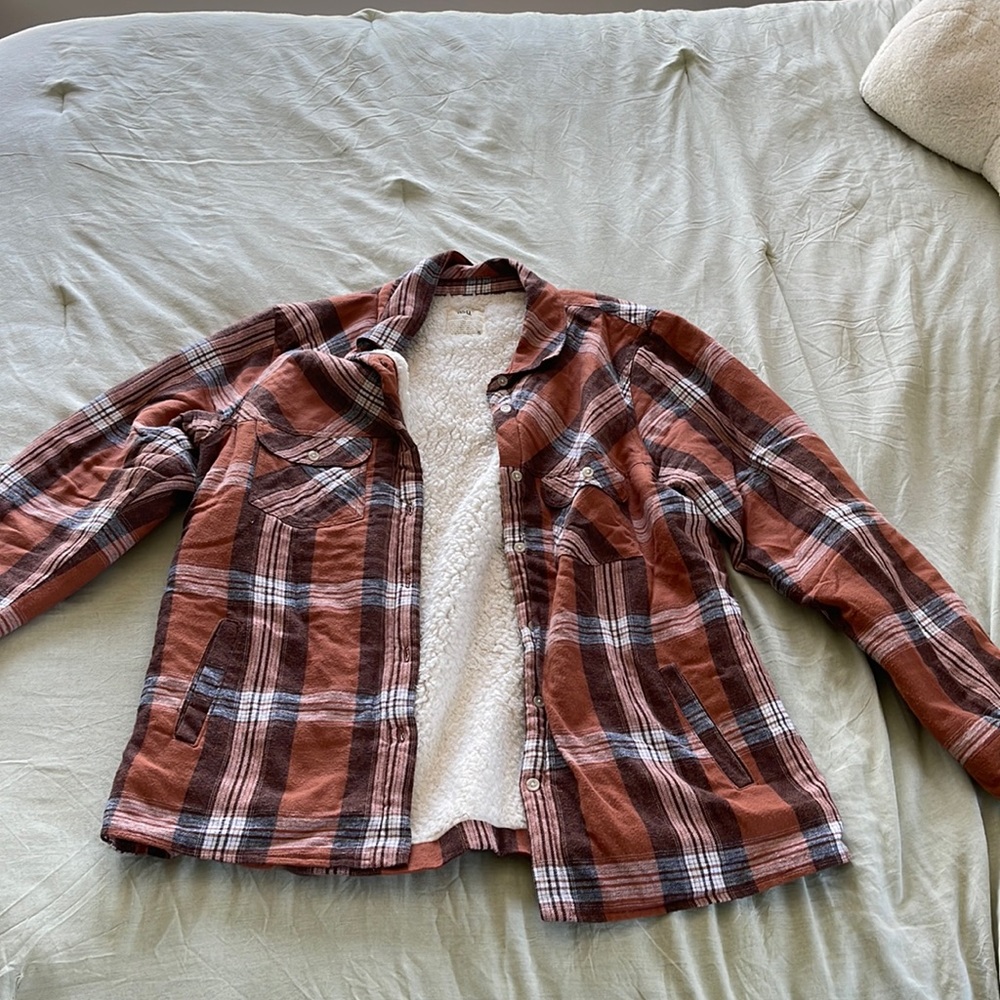 RSQ (Tilly’s) Sherpa-Lined Flannel